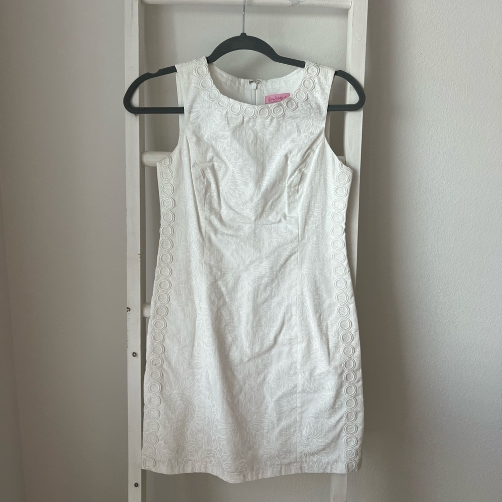 Lilly Pulitzer Mila Shift White Dress Size 2